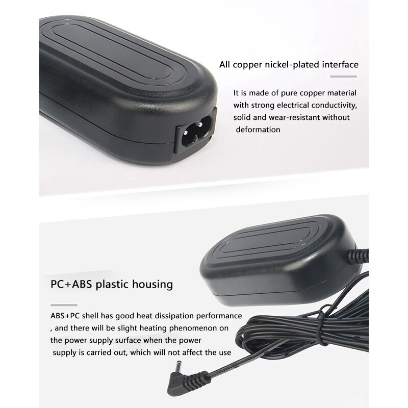 ACK-E17 Reflex Adaptateur secteur Kit/Chargeur pour appareil photo Canon EOS M3/ M5/ M6 (Prise AMÉRICAINE)