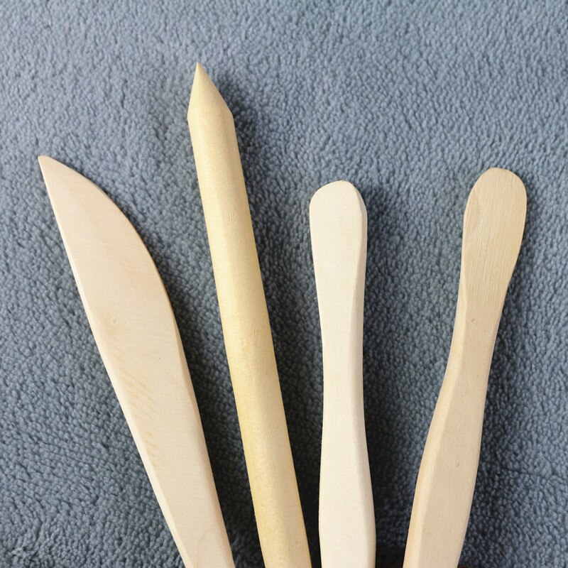 5Pcs Ceramic Clay Tools Set Polymer Clay Tools Pottery Tools Set Wooden Pottery Sculpting Clay Cleaning Tool Set Tool Sculpture