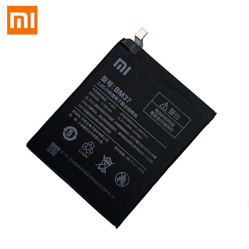 Xiao Mi Original Telefon Batterie BM37 Für Xiaomi 5S Plus Mi5S Plus 3800mAh Telefon Ersatz Batterien