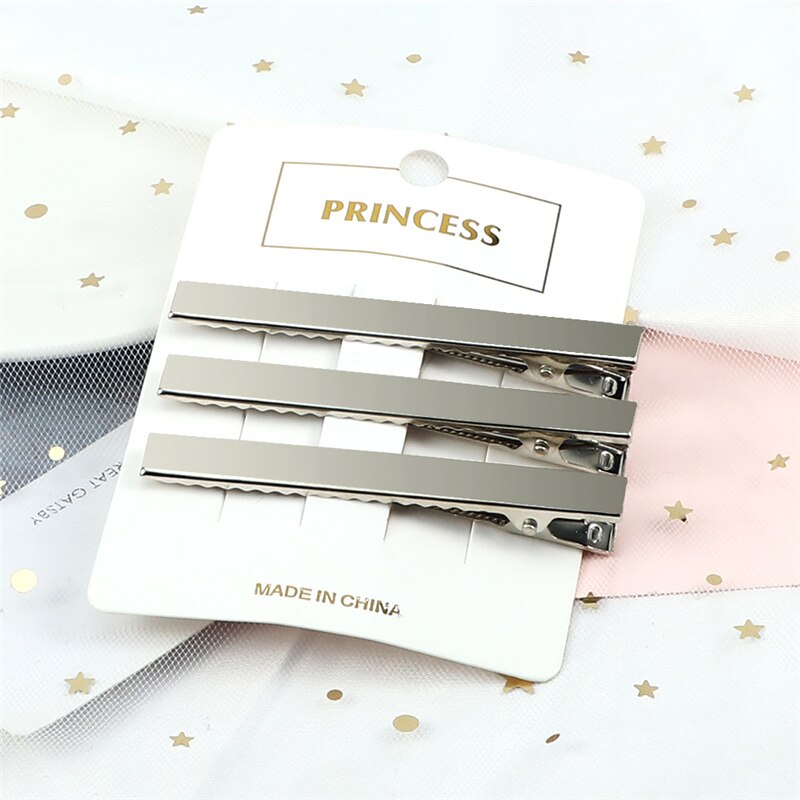 50 unids/lote de pinzas para el cabello de Color dorado y plateado, pasadores metálicos de , horquillas DIY, accesorios para el cabello para mujeres y niñas, herramientas para el cabello: Negro