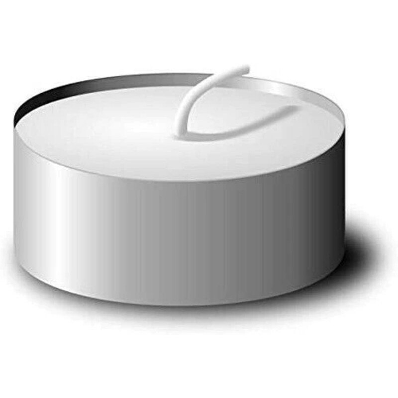 Velas de té antihumo, XXL, Larga Duración, 4 Horas. Vela Blanca, 10-100