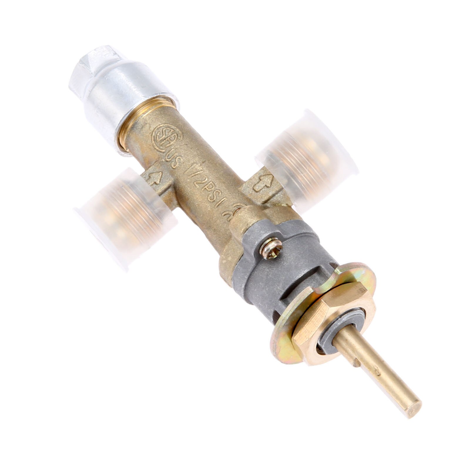 1kit Gas Grill Heater Fire Pit Fireplace Propane Gas Control Valve Safety Valve With Inlet And Outlet 5/8inch 6mm Valve Shaft