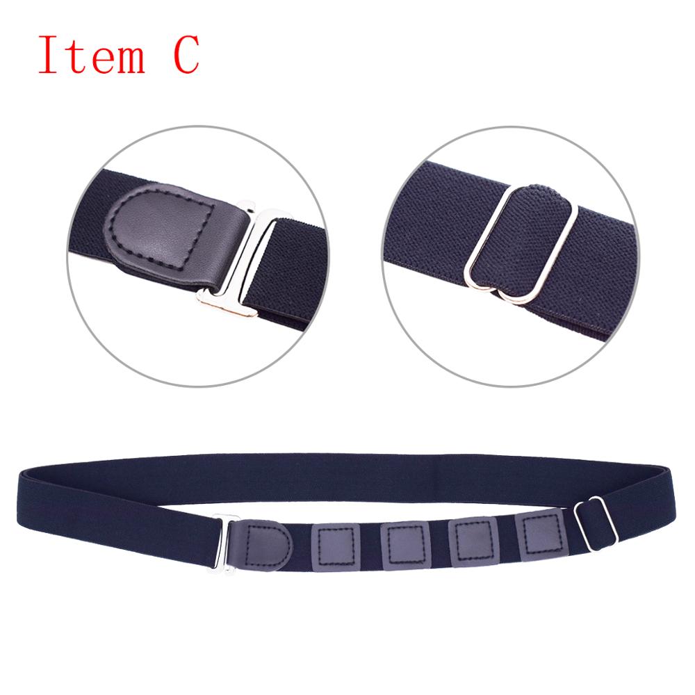 Porte-jarretelles pour homme, élastique, universel, réglable, pinces de verrouillage