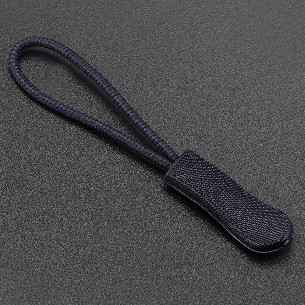 40pcs Zipper Pull Replacement DIY Extension Strap Clothing Luggage Lariat Zip Tag Backpack Slider Ends Lock Flexible PVC Sewing