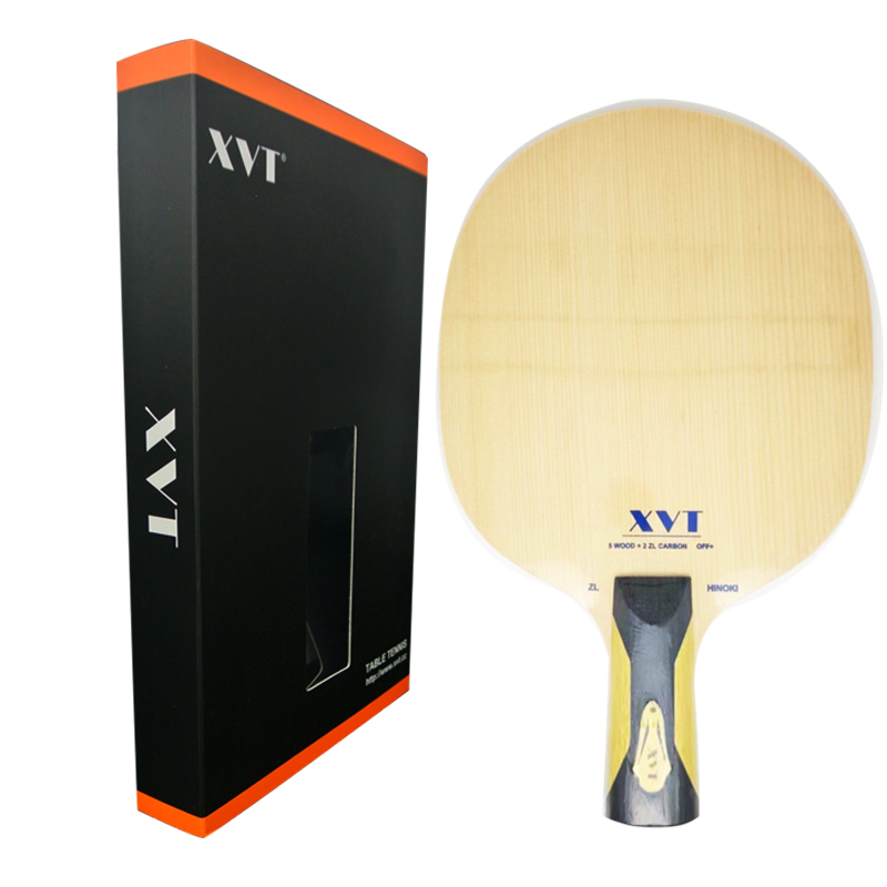 Highend XVT ZL HINOKI ZL Kohlenstoff Tischtennispaddel/Tischtennisschläger: Rot