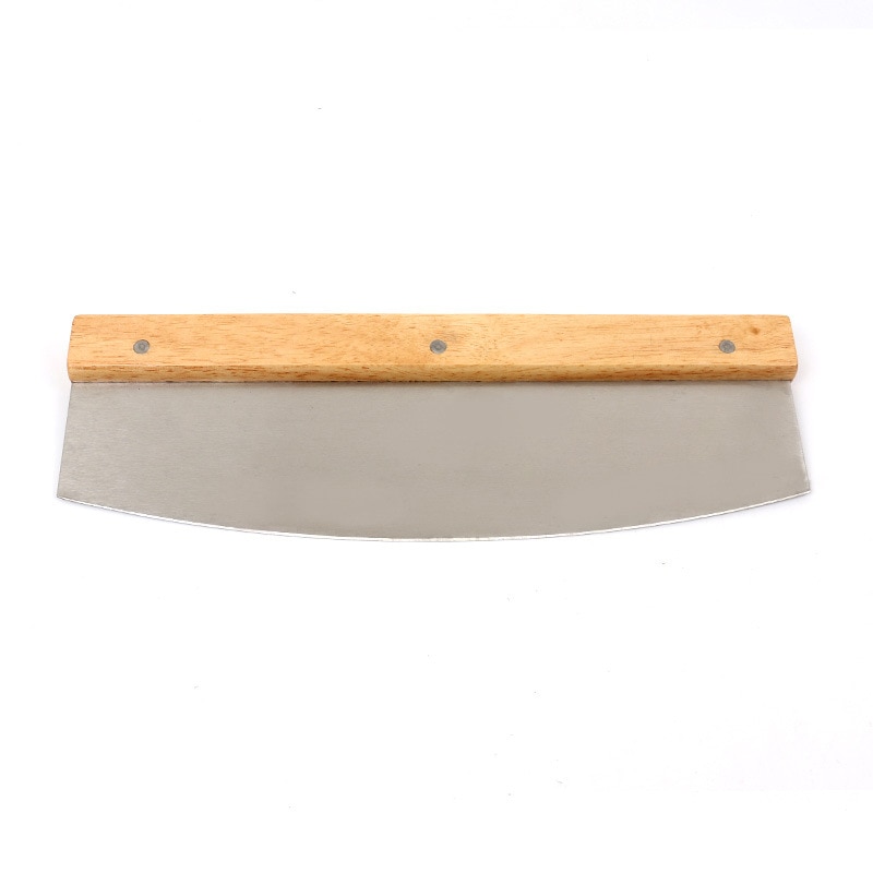 1PCS Half-moon Pizza Cutter Baking Tool Long Stainless Steel Half-round Bread Shaker Rolled Sugar Cutter Bakeware
