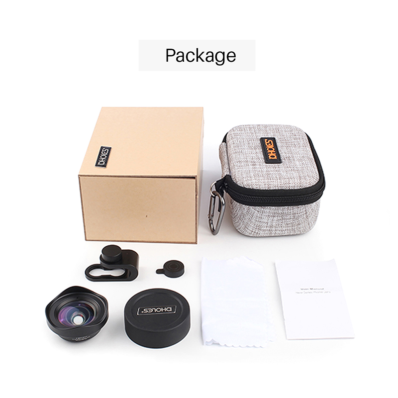 teléfono gran angular lente de la Cámara de 16mm de 4K HD DSLR efecto lentes de teléfono para iPhone X XS 8 iPad Pro Huawei P20 Pro Xiaomi