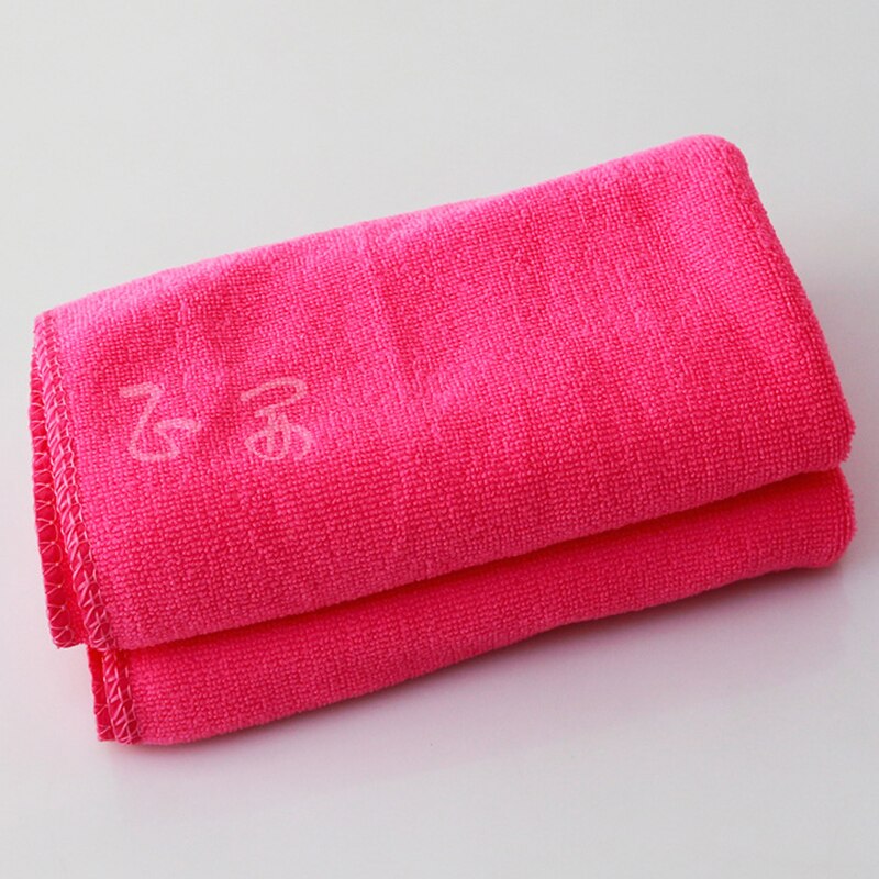 1 PC Microfiber Cleaning Cloth Auto Soft Cloth Washing Cloth Towel Duster 35*75cm Car Home Cleaning Micro Fiber Towels Dishcloth: Pink