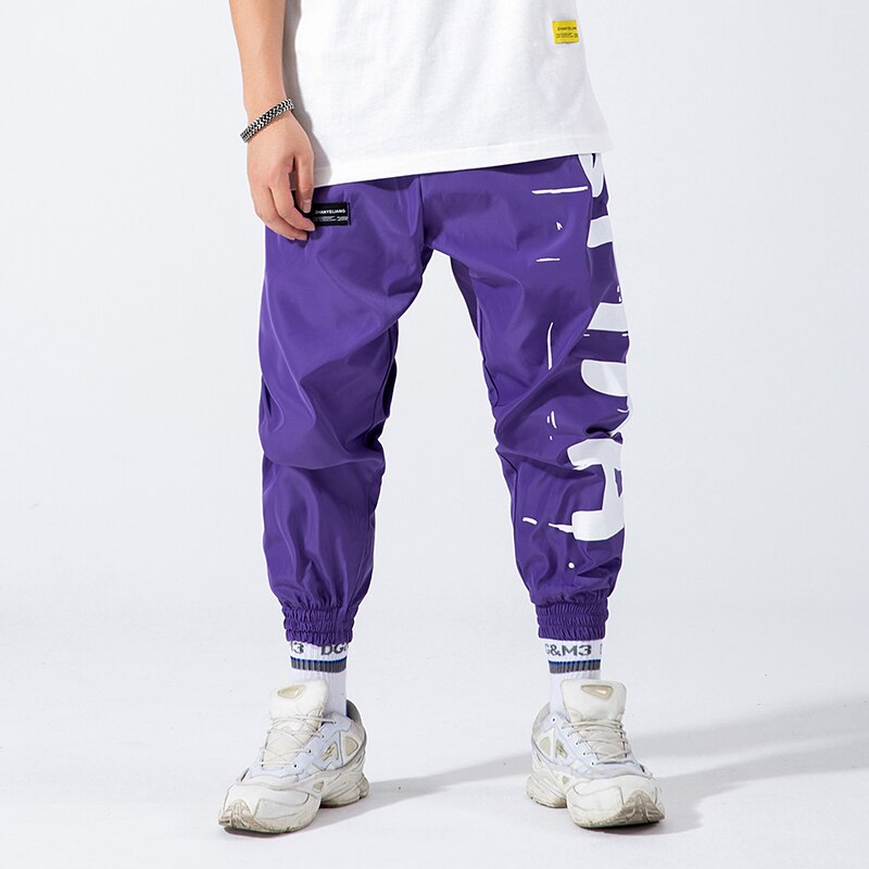 Hip Hop Joggers Men Letter Printing Mens Harem Pants Streetwear Casual Ankle-length Men Trousers Jogger Pants for Women