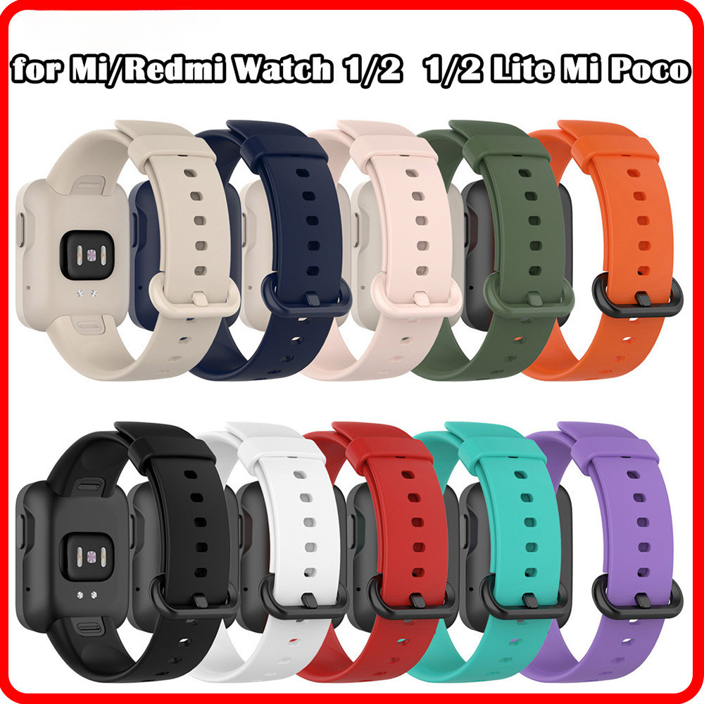 Pulseira de silicone Redmi Watch 2 Lite Xiaomi Mi Watch Lite 1 2 Sport Band para Mi Poco Watch Belt