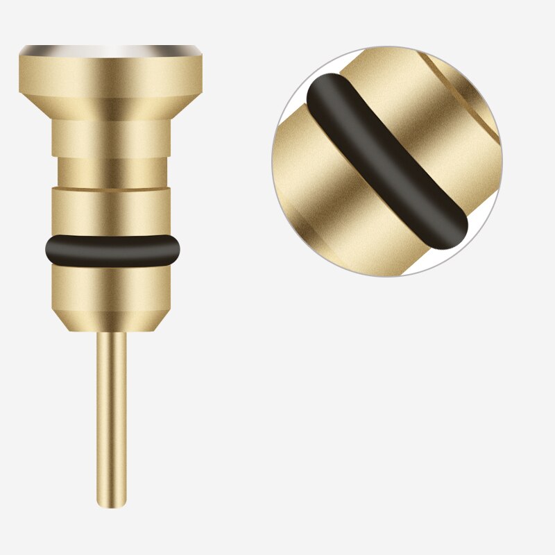 Metal Phone 2 in 1 Sim Card Tray Eject Pin Tool &amp; 3.5mm Earphone Jack Dust Plug Dustproof Cap Gadget For iPhone 66s 5s xiaomi#15