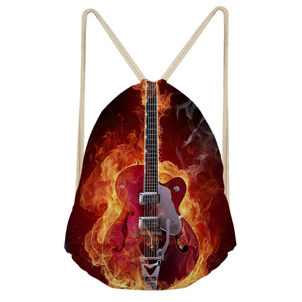 Noisydesigns erittäin kova tiger fire sarja painettu reppu naisille tytöille kiristysnauha laukku rento matka säilytyslaukut mochila: Cc1402 z 3