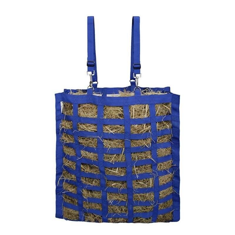 Easy-feed Patented Four Sided Slow Feeder Horse Hay Bag Farm Animal Hay Bale Storage Bag Sheep Feeding Tote Bag Travel Feeder