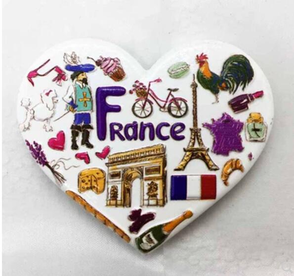 France, Germany, Italy Fridge Magnet Travel Souvenirs Home Decor Refrigerator Magnetic Stickers: 006