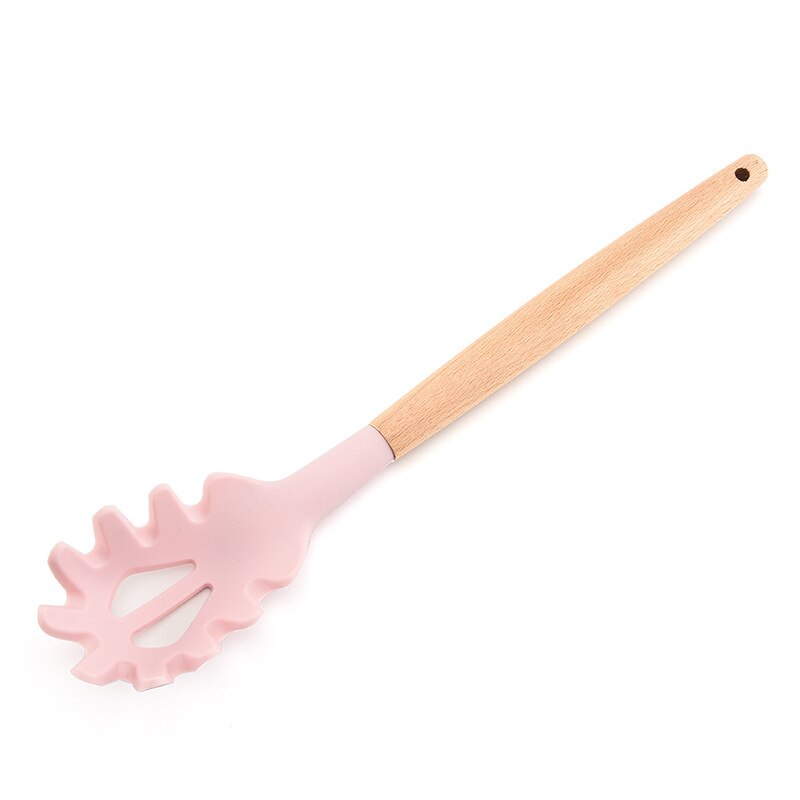 Ustensiles de cuisine en silicone, 11- pièces, ustensiles de cuisine antiadhésifs, cuillère de cuisine, spatule, manche en bois, ustensiles de cuisine: H