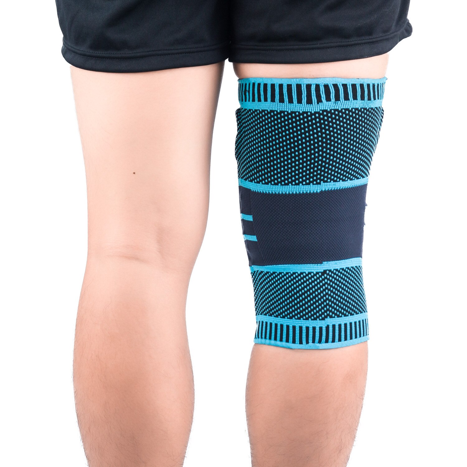 Knee Brace Compression Sleeve Elastic Silicone Gel&Spring Support Profession