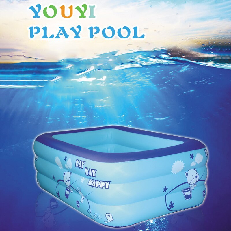 HELEVIA Piscine Gonflable, 3 Couches PVC PVC Soufflant La