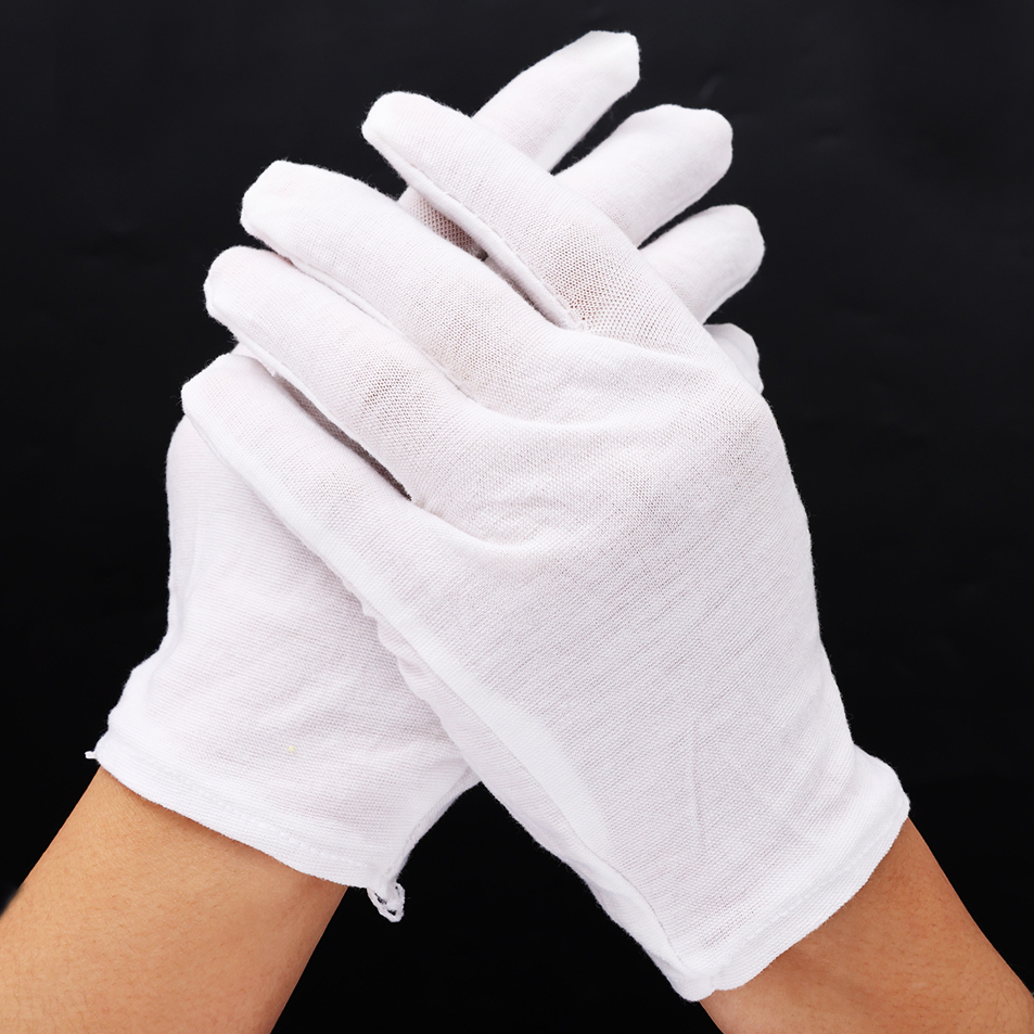 Zweetabsorberende beschermende handschoen Dermatitis Eczeem Patiënten Katoenen handschoenen Lichtgewicht elastische werkvoering Wanten Reinigingsonderdelen: 4