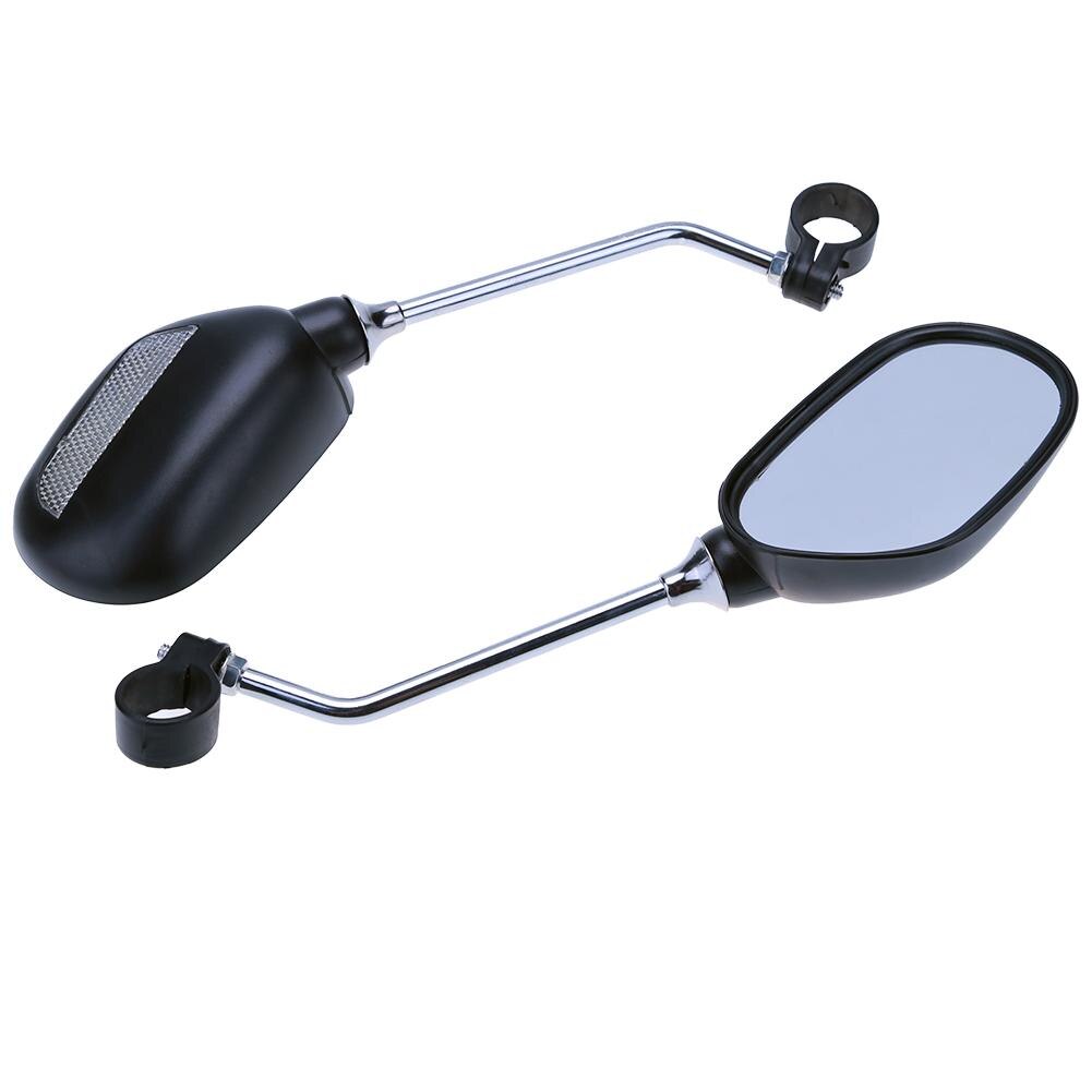1 Pair Bicycle Handlebar Rear View Mirror for Bike Glass Safety Mirror Wide Range Back Sight Reflector Angle Adjustable Mirrors