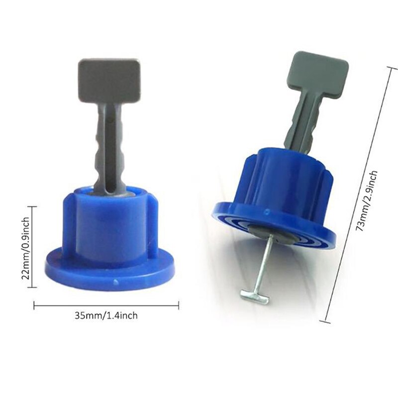 50Pcs Leveling System Kit For Tile Flat Ceramic Floor Wall Construction Tools Reusable Tile Leveling System