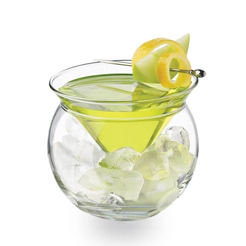 Mix moléculaire, Triangle intercalaire, verre à vin en cristal glacé, pour Cocktail, Mar G32A