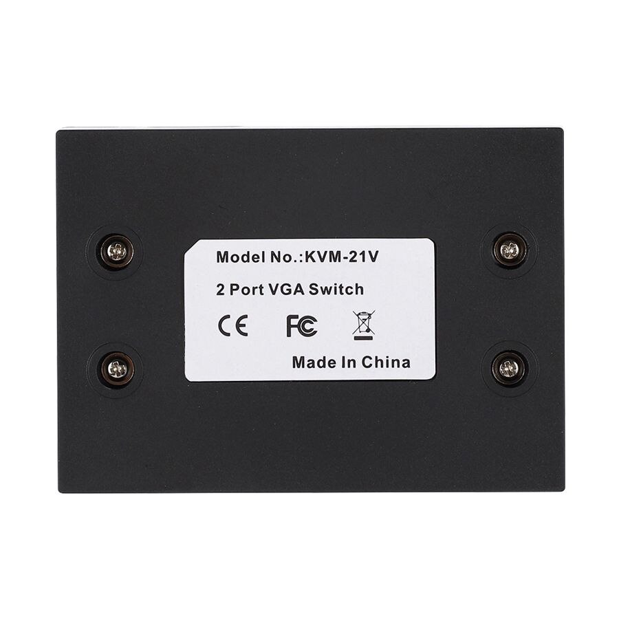 VGA Splitter Computer Accessory 2-In-1-Out 2 Port Switcher HD Display Accessories for Host Switch Black