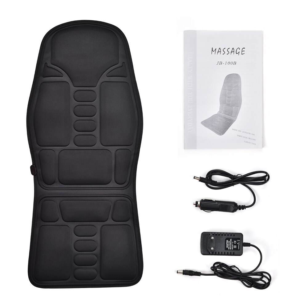 Elektrische Vibrerende Auto Massage Massage Stoel Mat Draagbare Massager Kussen Thuis Infrarood Verwarming Back Vibrator Massage Pads