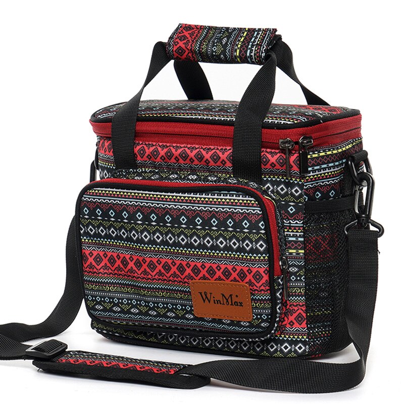 Winmax Isolierte Mittagessen Tasche Große Kapazität Mehrweg Mittagessen Kasten Tasche Arbeit Schule Tragbare Kühltasche mit Abnehmbaren Schulter Gurt: XWI3-Y009