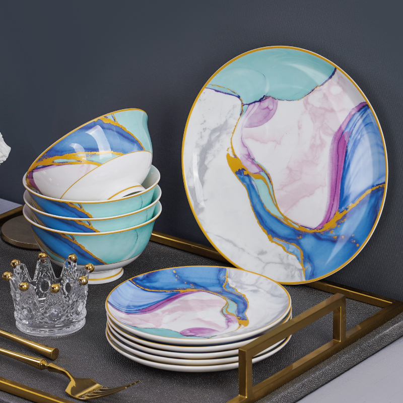 personality plate set high value cutlery steak western dish plate home