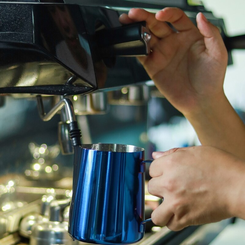 304 kaffeskumkopp av rostfritt stål essentiell kaffebryggare kaffe latte art