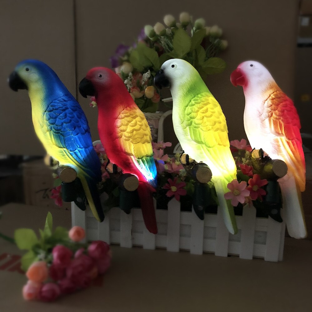 Lampe LED solaire en forme d&#39;oiseau, avec pince, luminaire décoratif d&#39;extérieur, idéal pour un jardin, un sentier, une pelouse, un Patio, une place publique ou une plante en pot