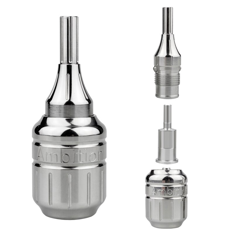QINK 26 Fosco Não-escorregar Apertos De Cartucho De Aço Inoxidável 316 milímetros 28mm 32mm para Cartuchos Tattoo Supplies: 32mm