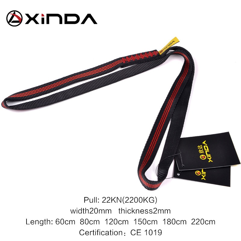 Outdoor Rock Climbing Equipment Mountaineering Belt Support Protective Sling High Strength Wearable Polyester Belts