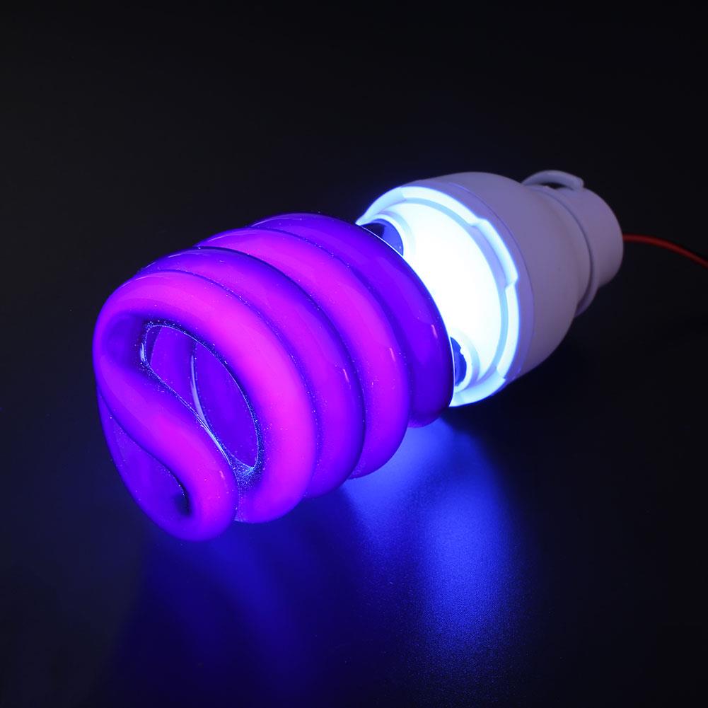 Bombilla luces luz UV lámpara Led W/Clip fluorescente ultravioleta 40W tornillo Blacklight
