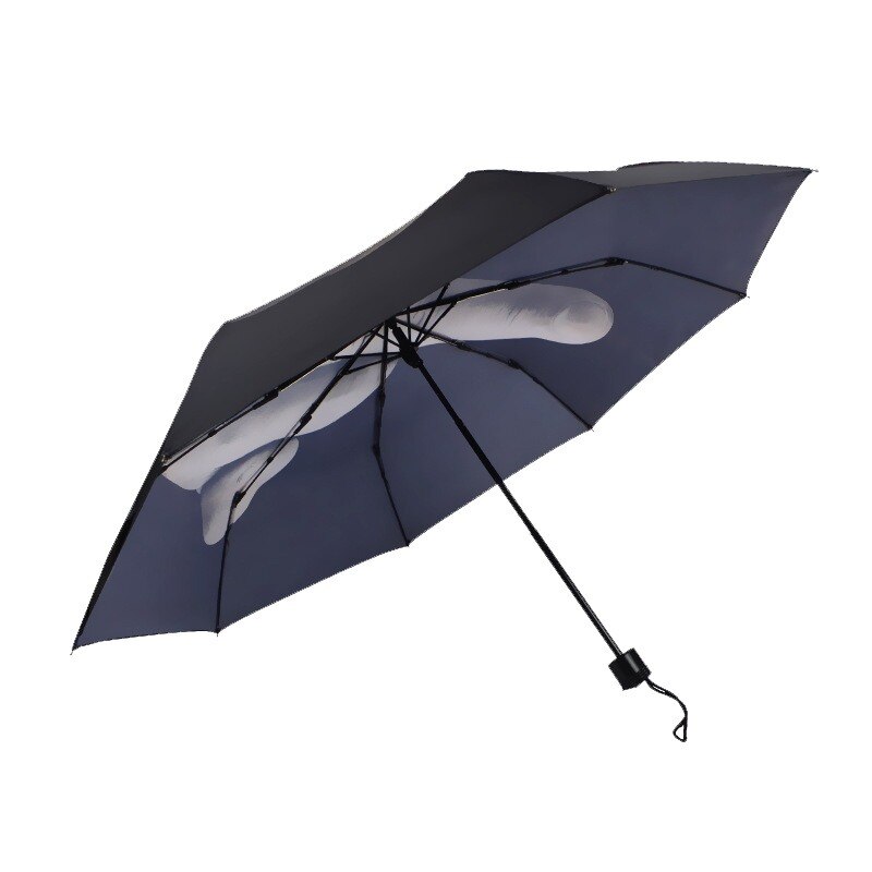 Creatieve Paraplu Cool Novelty Middelvinger Paraplu Regen Vrouwen En Mannen Winddicht Vouwen Parasol Persoonlijkheid 3 Fold Paraplu