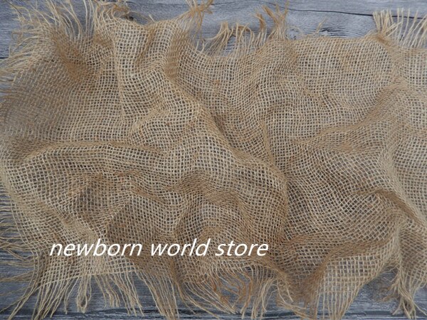 Hemp cord hollow woven blanket ,newborn photography props blanket.