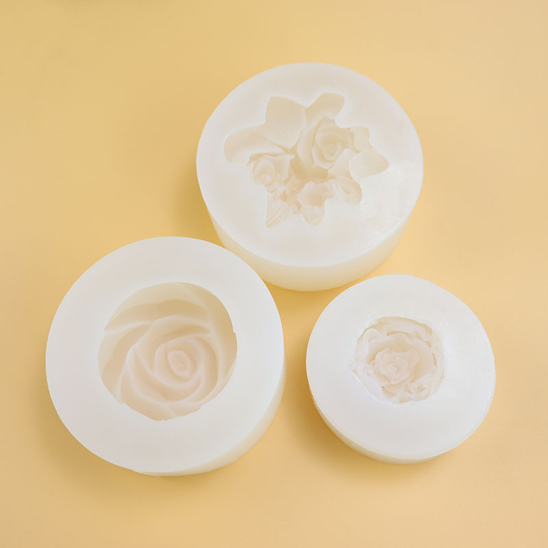 Rose blomst mousse kage silikone form chokolade form kage dekoration bagegrej fødevarekvalitet silikone