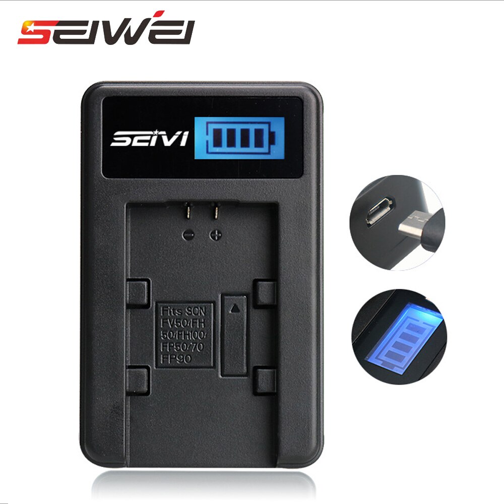 Camera Battery and USB Charger Set - 1800mAh NP-FV70 Battery for Sony HDR-CX Series
