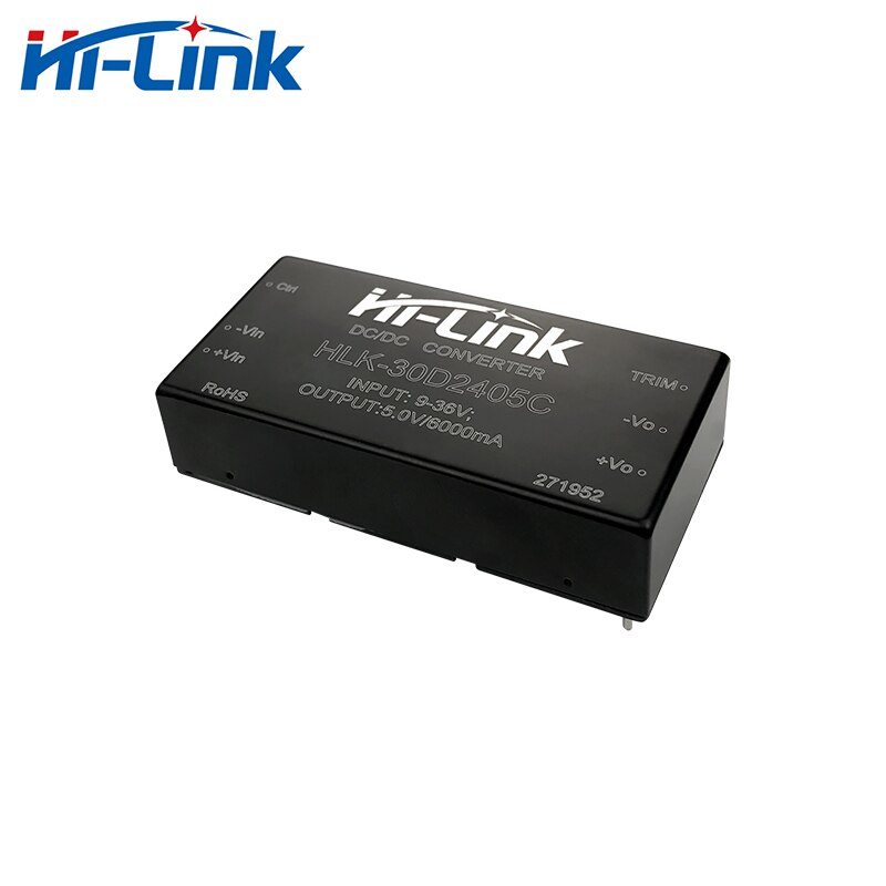 Hi-Link 5V 6A output DC DC step down converter 9-36V Input HLK-30D2405C 91% efficiency isolated dc dc