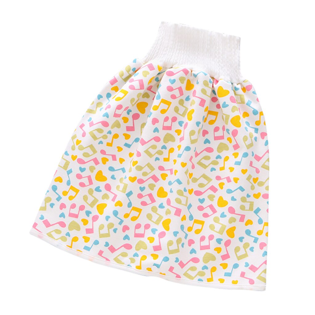Zuigeling Kinderen Waterdichte Luier Rok Wasbare Herbruikbare Urine Natuurlijke Baby Luier 3 Lagen-Baby Katoenen Doek Rok # P30: YELLOW / L