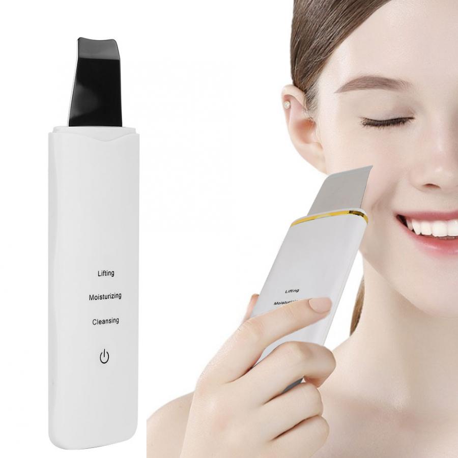 Ultrasone Gezicht Huid Scrubber Porie Cleanser Lifting Aanscherping Facial Cleaning Tool Gezicht Schoonheid Verminderen Rimpels en vlekken