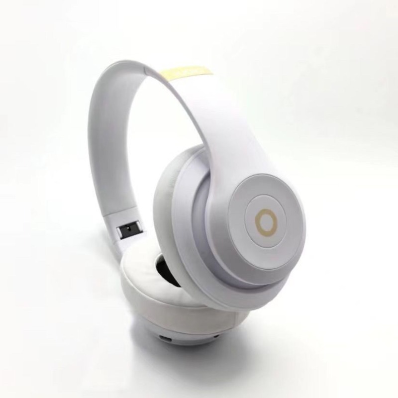 lichte luxe hoge schoonheid op het hoofd gemonteerde draadloze Bluetooth-oortelefoon Recorder 3-oortelefoon Stereo Surround Sound: WHITE