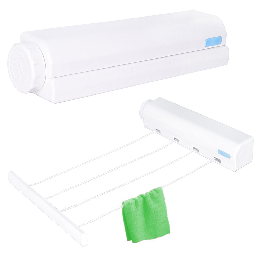 Perchero de ropa para interior retráctil de nailon colgador de pared secador mágico estante de secado cuerda para tendedero colgador de ropa para Baño