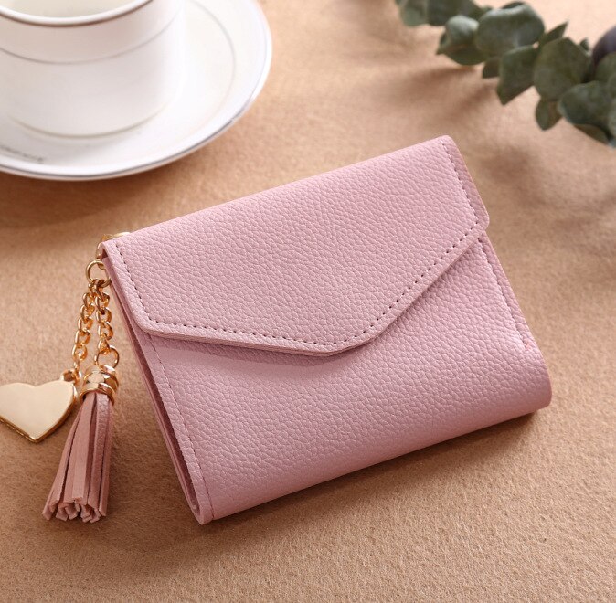Carteras De Mujer, Triple Lindo Monedero Pequeño Con Bolsillo Para Moneda - Billetera Dama