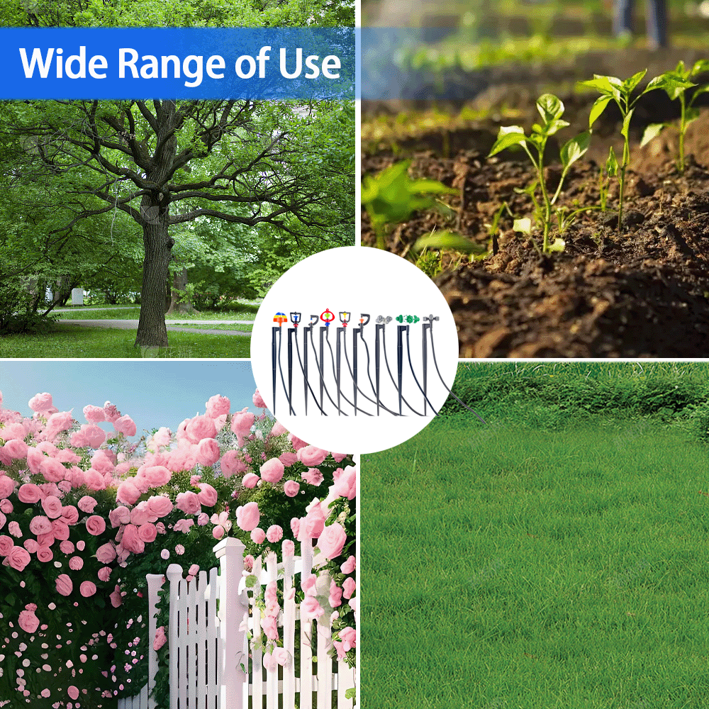 360 ° Refractie Sprinklers Tuin Vernevel Nozzles 1/4 ''Weerhaak Connector Micro Druppel Irrigatie Spray Voor Kas 4/7Mm Slang