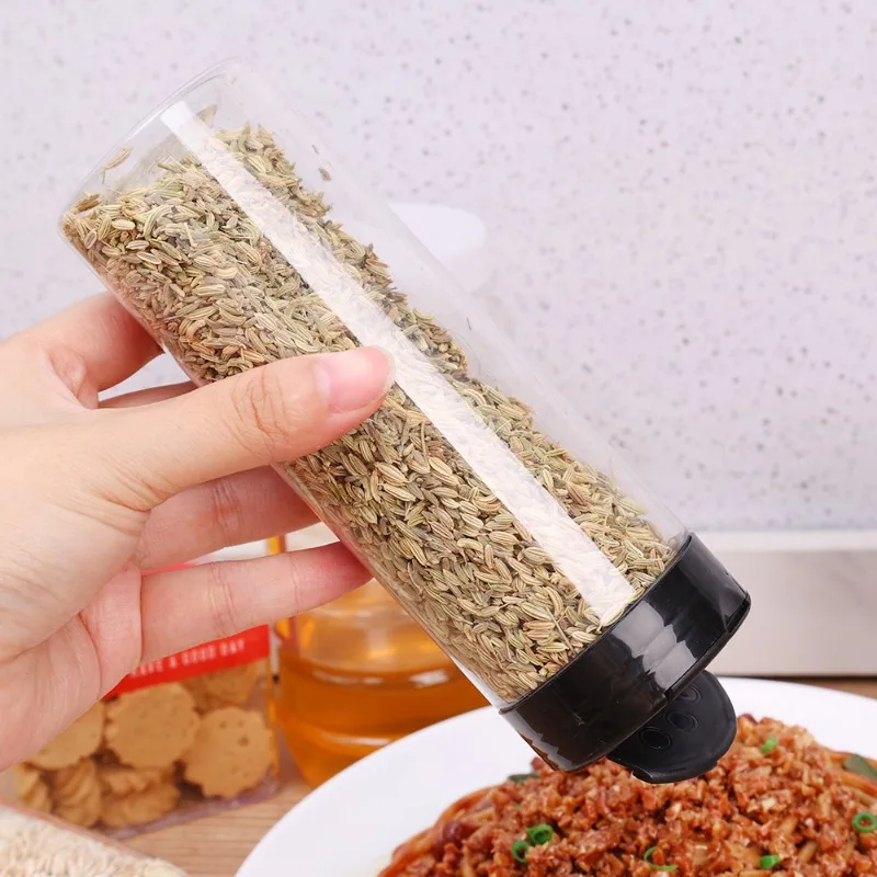 20/1PC Plastic Spice Jars Containers with Cap Transparent Seasoning Powder Jars Condiment Storage Boxes Container Kitchen Tools
