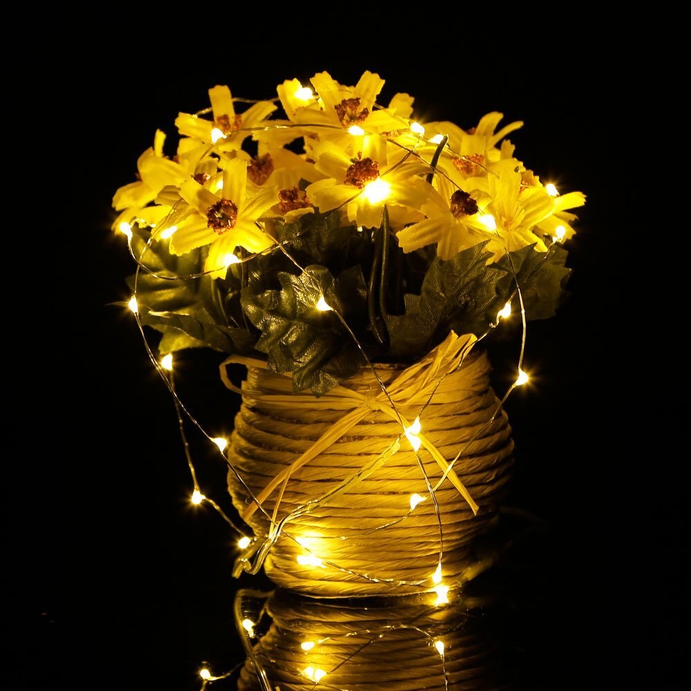 waterproof string 2M 20LED Micro mini LED String Light, Button Battery Led Fairy Light For Christmas Party Wedding Decoration