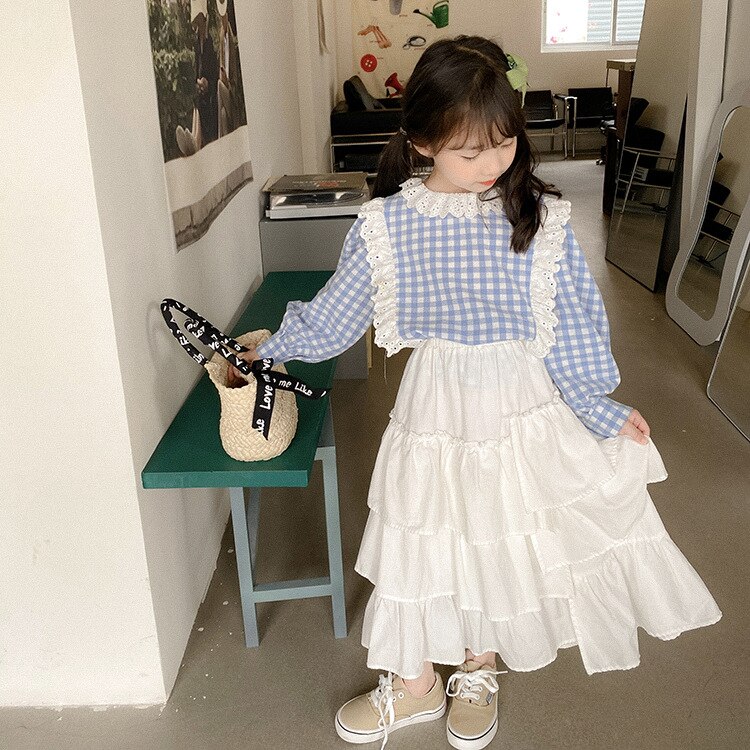 Jupe hanxienne en dentelle blanche pour petites filles, Style, 2022