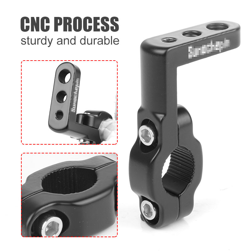 Soporte de manillar de motocicleta de 22mm, soporte de montaje de foco de faro LED, abrazadera de soporte de lámpara de aluminio para bicicleta personalizada Cafe Racer