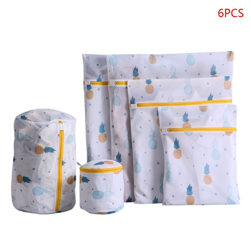 6PCS/Set Portable Laundry Bags Garment Washing Bag Home Travel Storage Organizer For Clothes Bras Underwear Clothes